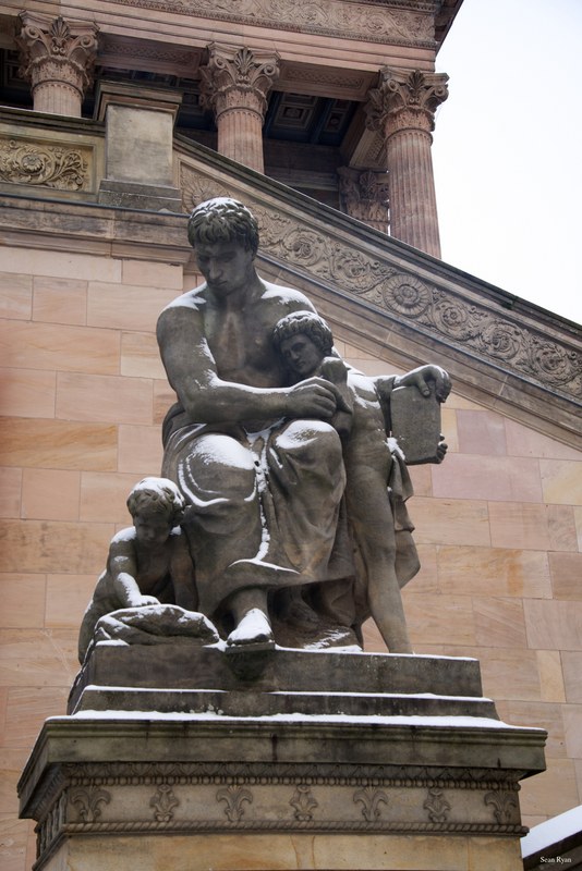 Berlin Statues In Snow - SA707061.editted-statue-Pergamon-museum