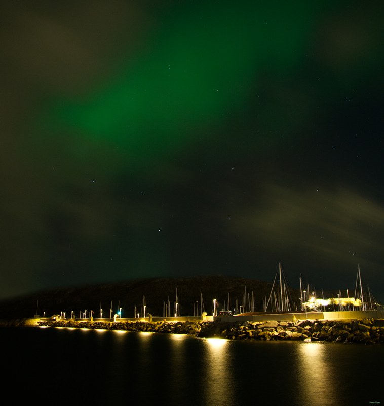 Bodo Harbour With Northern Lights - SA704446.editted