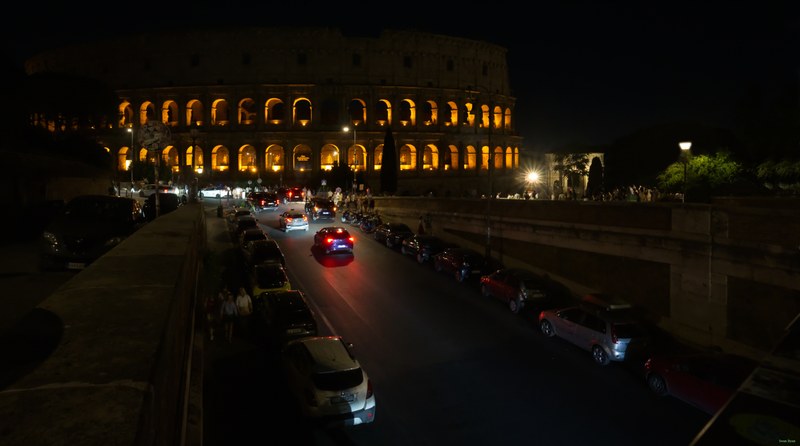Colosseum At Blue Hour With Traffic Trails - SA707729.editted
