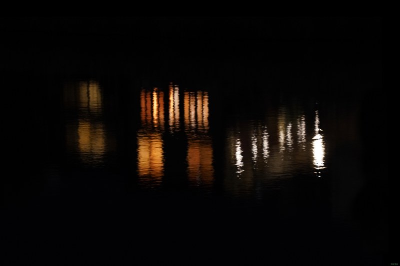 Kyoto - Kamo River By Night Between Bridges - SA701684.editted