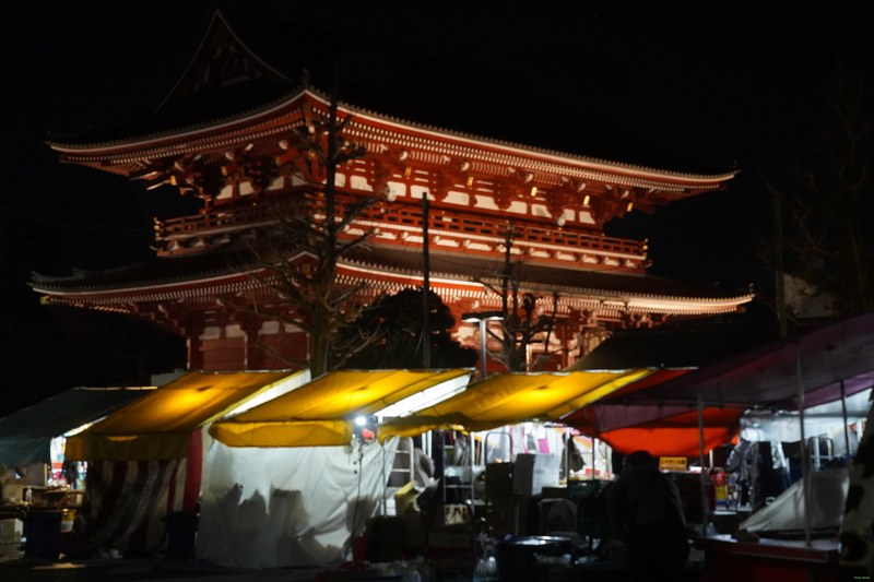 Tokyo - Asakusa - Senso-ji Shrine By Night - SA700088.nice.editted