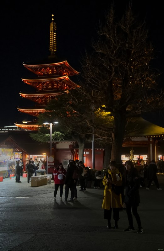 Tokyo - Asakusa - Senso-ji Shrine By Night - SA700092.editted