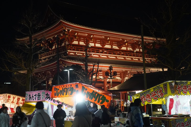 Tokyo - Asakusa - Senso-ji Shrine By Night - SA700097.nice