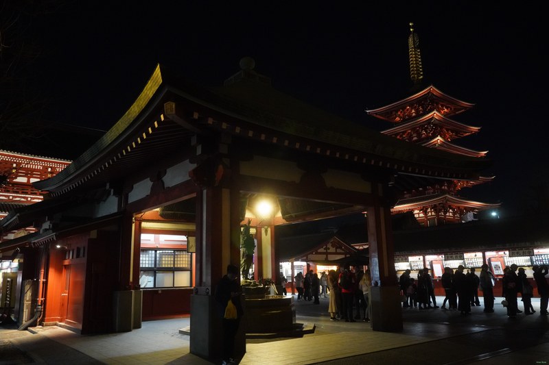 Tokyo - Asakusa - Senso-ji Shrine By Night - SA700100.nice