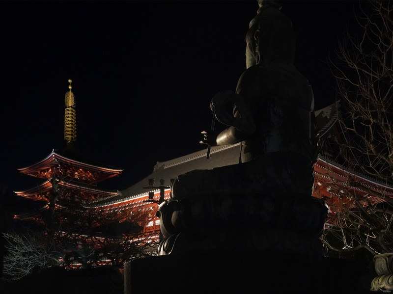 Tokyo - Asakusa - Senso-ji Shrine By Night - SA700139.ok.editted