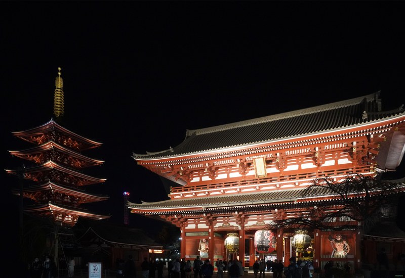 Tokyo - Asakusa - Senso-ji Shrine By Night - SA700189.editted