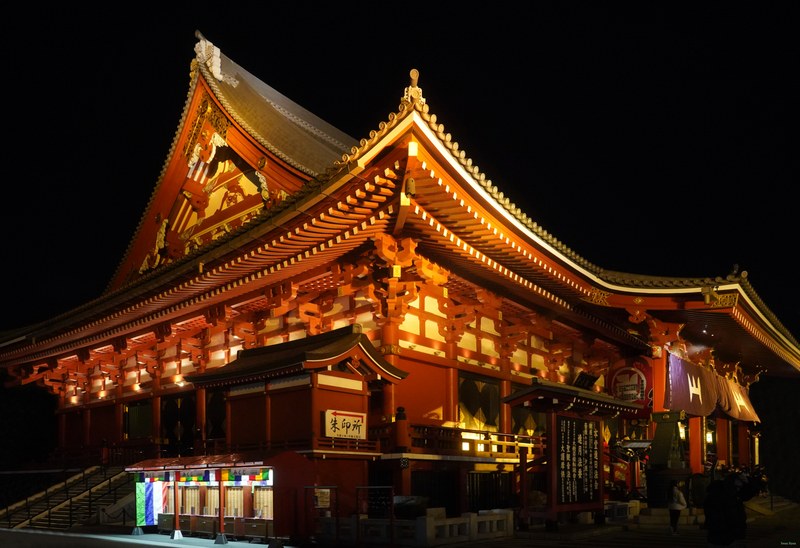Tokyo - Asakusa - Senso-ji Shrine By Night - cover.SA700119.ok.editted