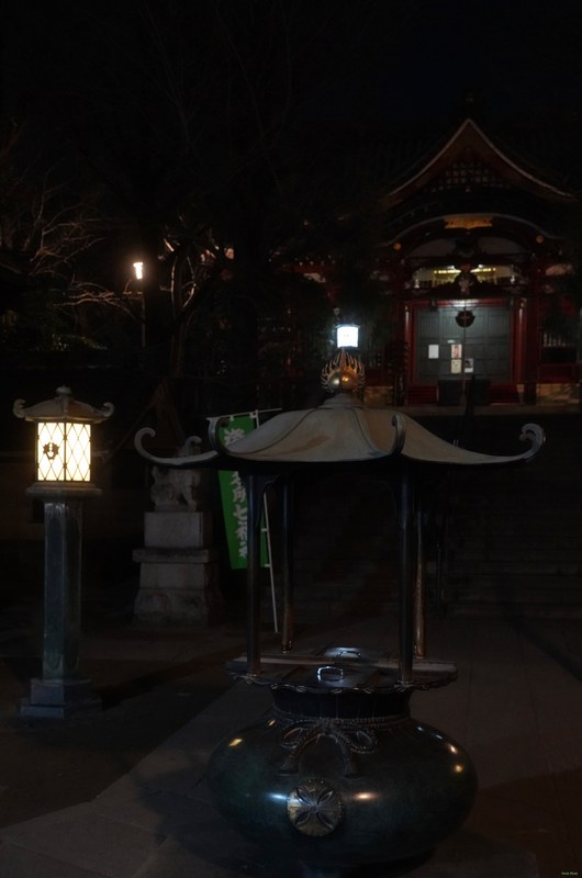 Tokyo - Ishihama Shrine By Night - SA700267.ok.editted
