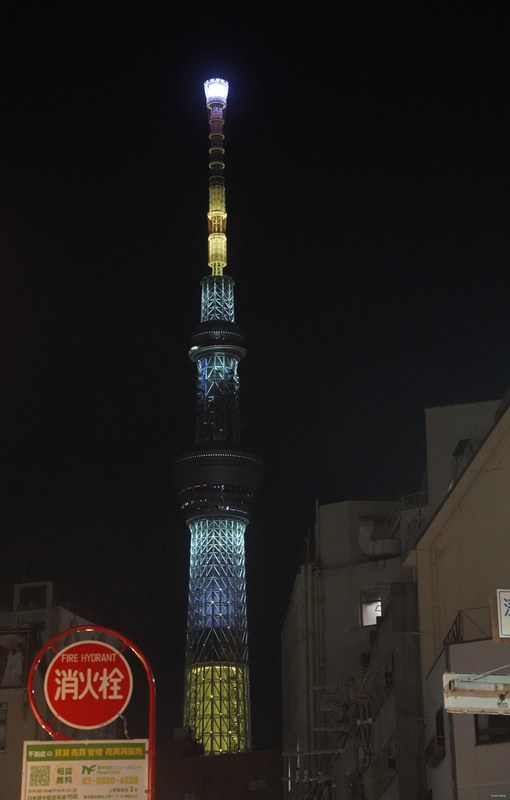 Tokyo - Skytree Across The Samura River By Night - SA700075.nice.editted