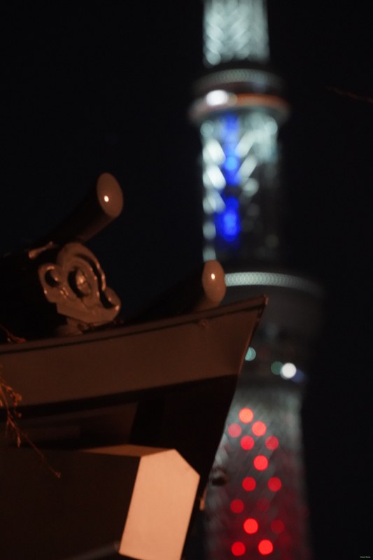 Tokyo - Skytree Across The Samura River By Night - SA700245.nice